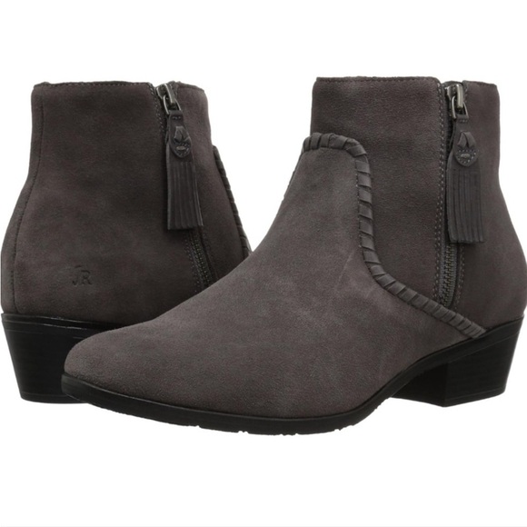 Jack Rogers Dylan Suede Booties Gray Size 8.5 - Picture 2 of 11